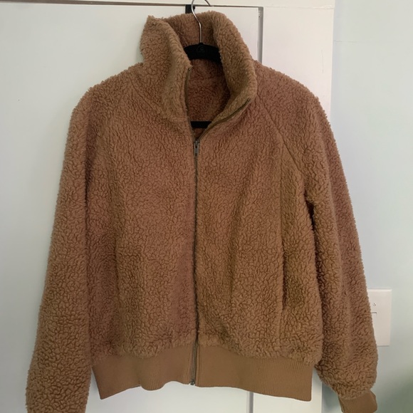 Apiece Apart Amager Sherpa Bomber Jacket, Size Medium - Picture 5 of 8